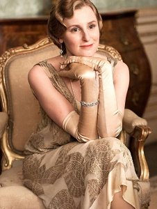 Bowing out: Laura Carmichael as Lady Edith Crawley looks befitting of the show's final episode